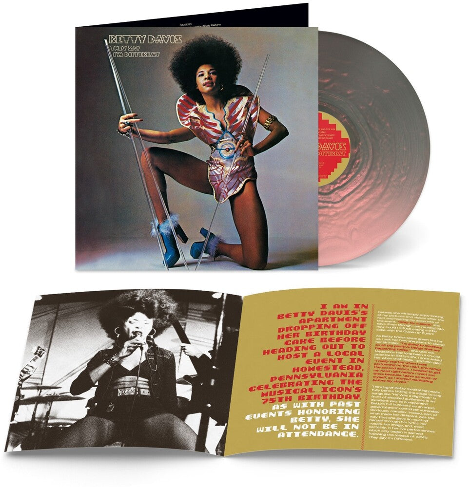 the album cover for Betty Davis - They Say I'm Different [Colored Vinyl] [With Booklet] (Exp)