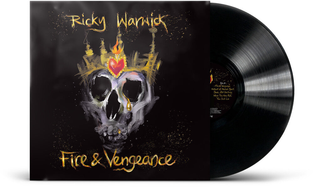 the album cover for Ricky Warwick - Fire & Vengeance
