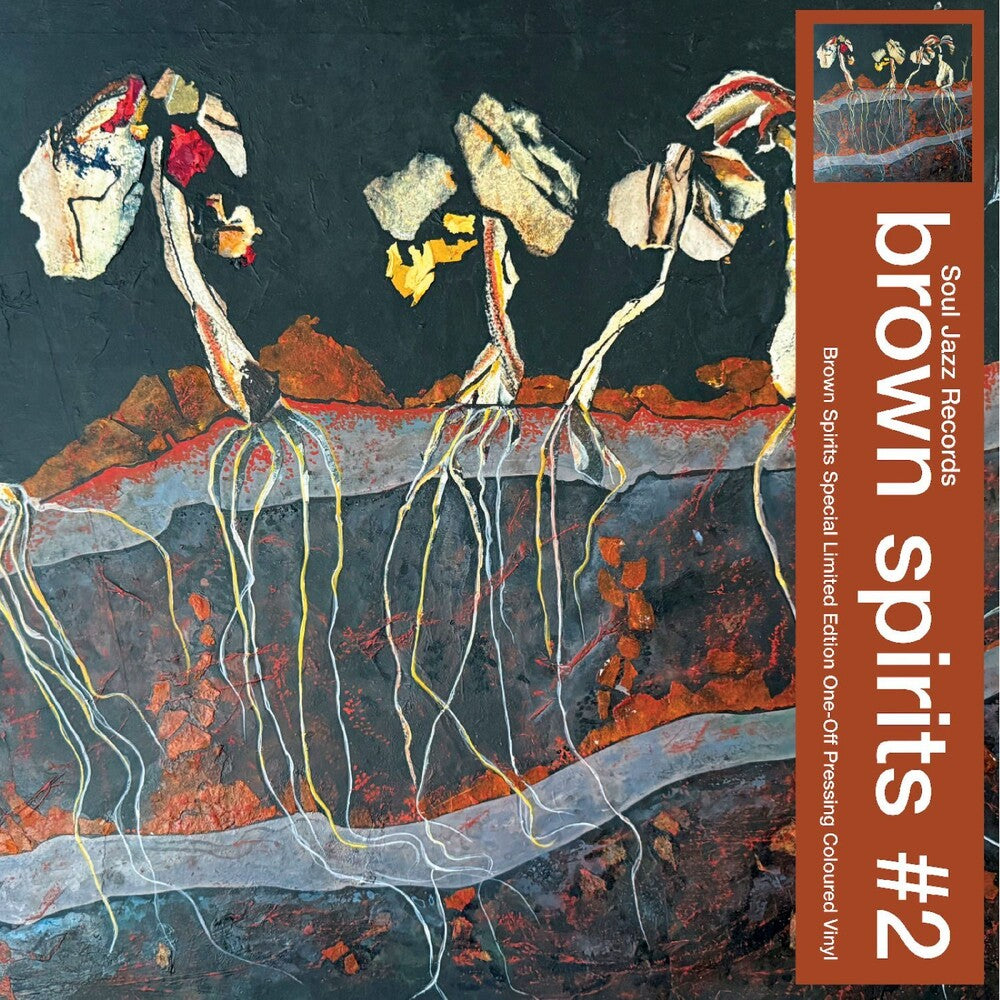 the album cover for Brown Spirits - Brown Spirits 2 [Indie Exclusive] Transparent Yellow [Clear Vinyl]