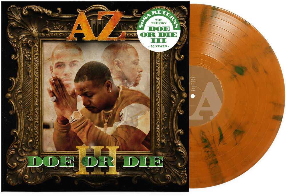 the album cover for AZ - Doe Or Die III [Amber Smoke]