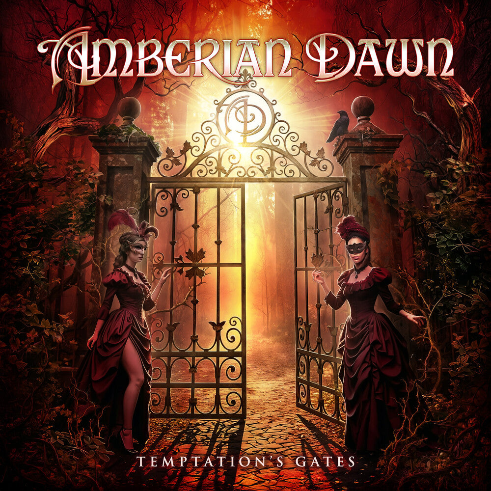 the album cover for Amberian Dawn - Temptation's Gate