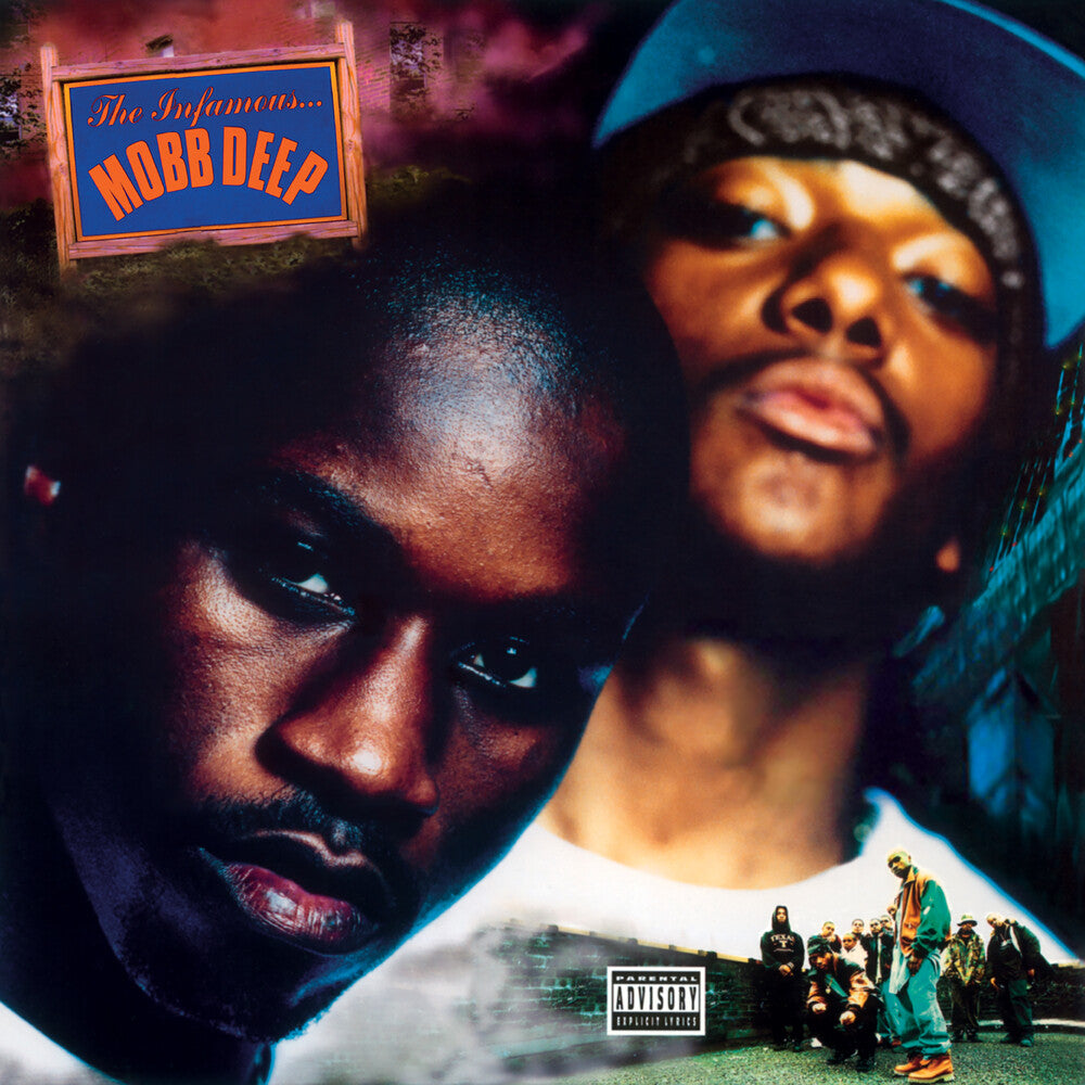 the album cover for Mobb Deep - The Infamous