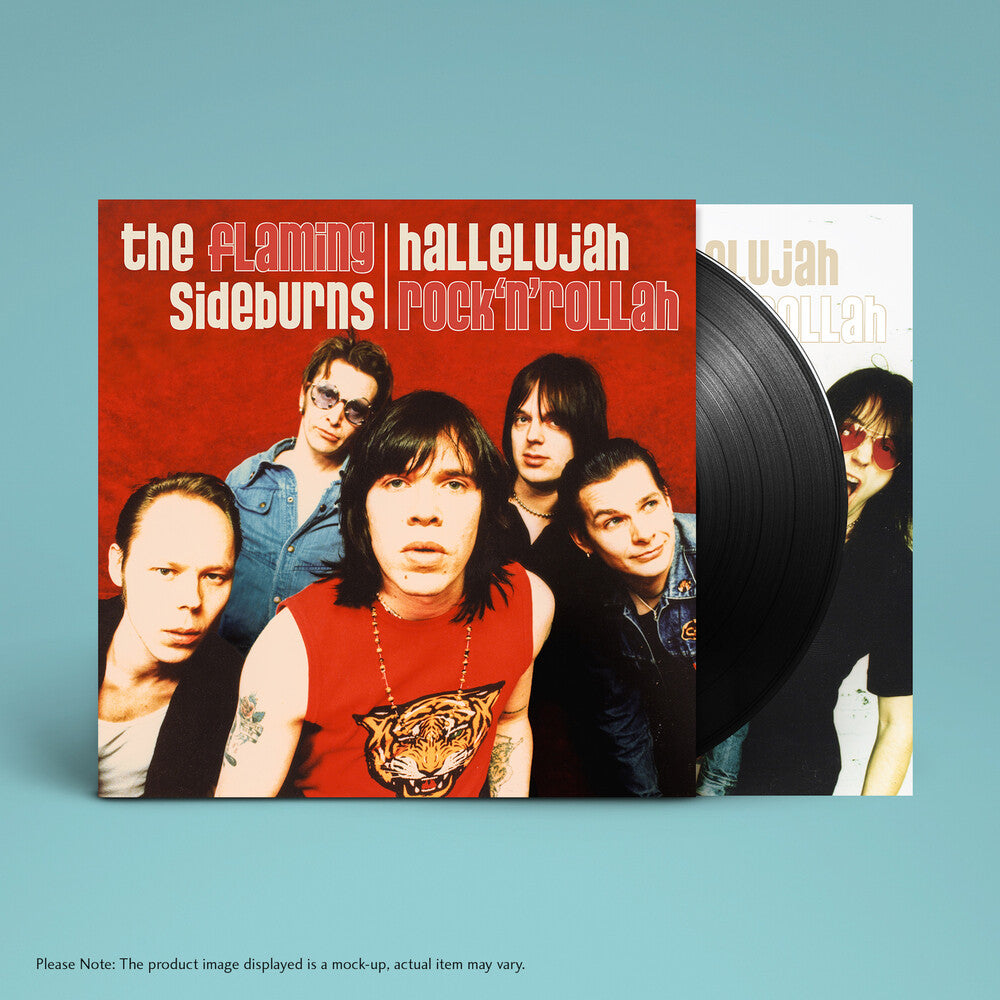 the album cover for Flaming Sideburns - Hallelujah Rock'n'rollah (25th Anniversary)