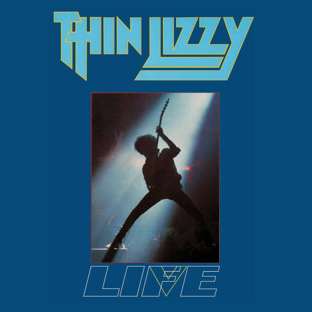 the album cover for Thin Lizzy - Life Live Double Album (aqua Turquoise Vinyl/limited Edition/2-12 Inch)