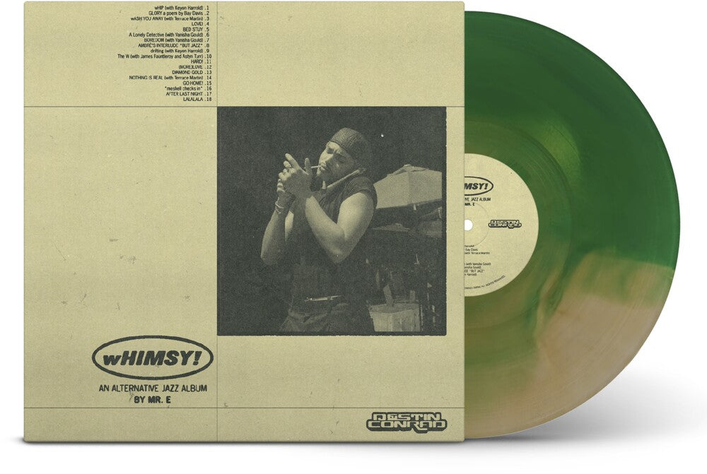 the album cover for Destin Conrad - Whimsy - Green/Gold (Bonus Tracks) [Clear Vinyl] [Deluxe]
