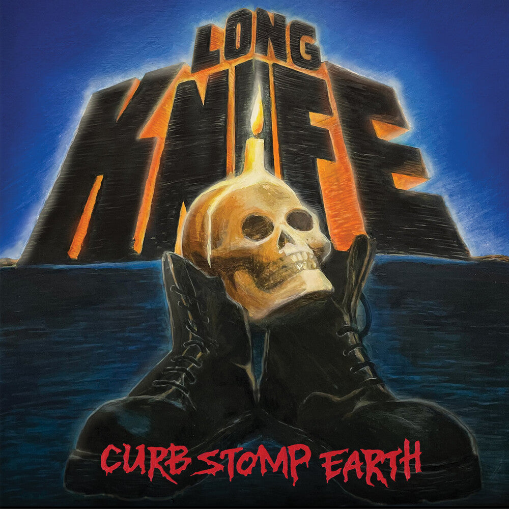 the album cover for Long Knife - Curb Stomp Earth