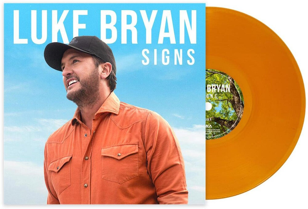 the album cover for Luke Bryan - Signs [HUNT Orange]
