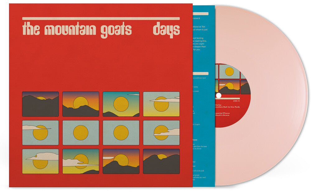the album cover for Mountain Goats - Days [Robert Lynd Pink]