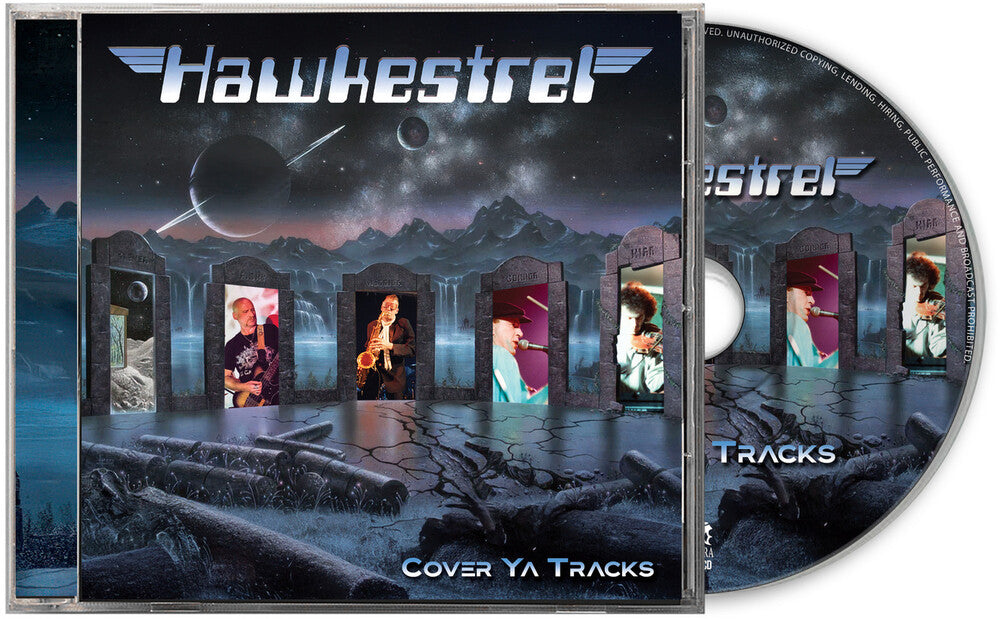 the album cover for Hawkestrel - Cover Ya Tracks