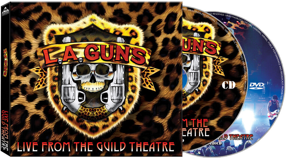 the album cover for L.A. Guns - Live From The Guild Theatre