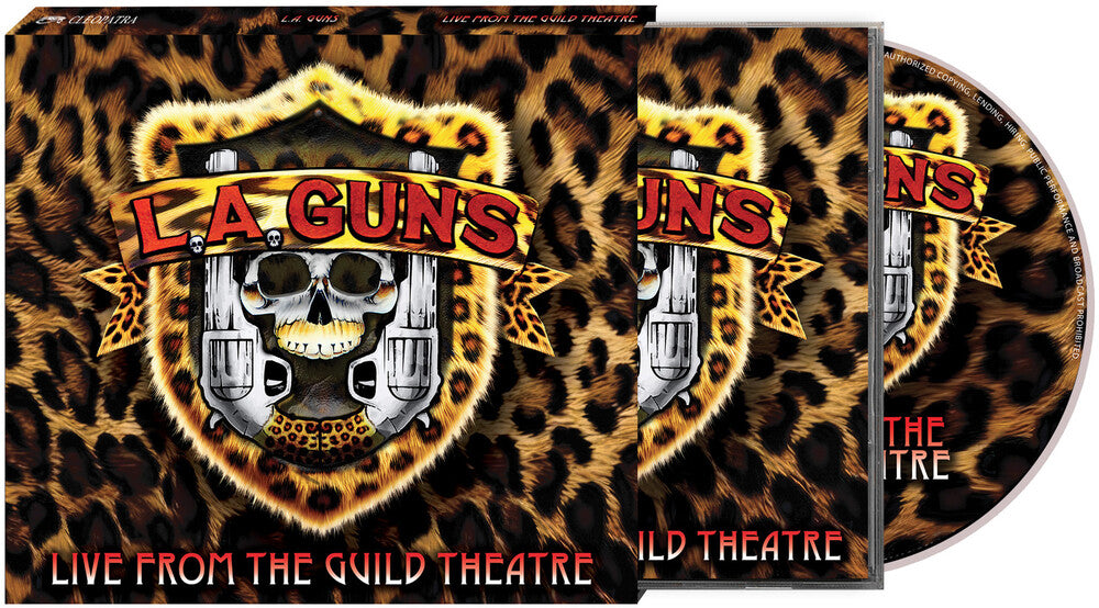 the album cover for L.A. Guns - Live From The Guild Theatre