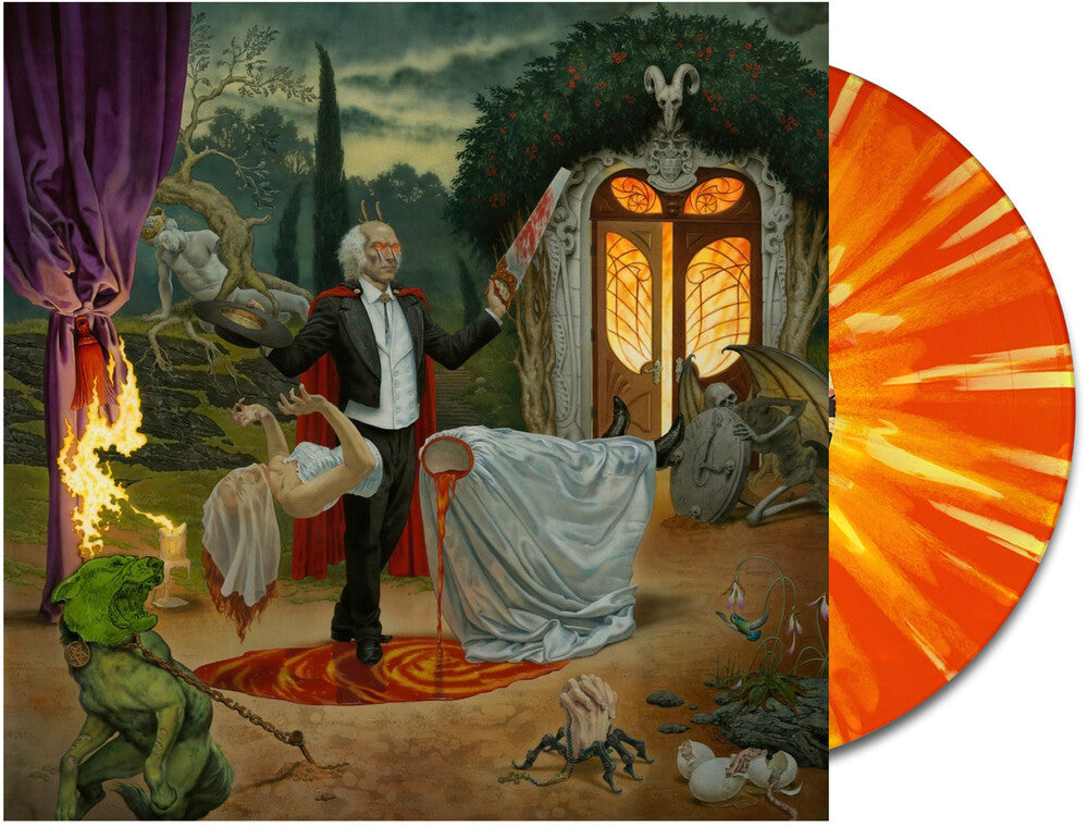 the album cover for Anthrax - Cursum Perficio [Indie Exclusive Red Yellow Orange Splatter]