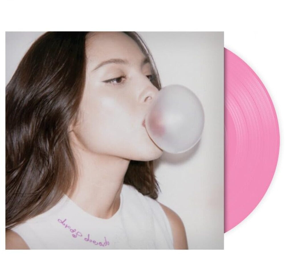 the album cover for Olivia Rodrigo - drop dead [chewing gum pink]