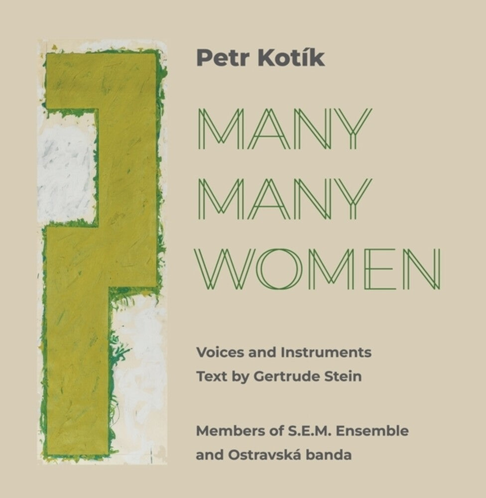 the album cover for Petr Kotik - Many Many Women (2cd)
