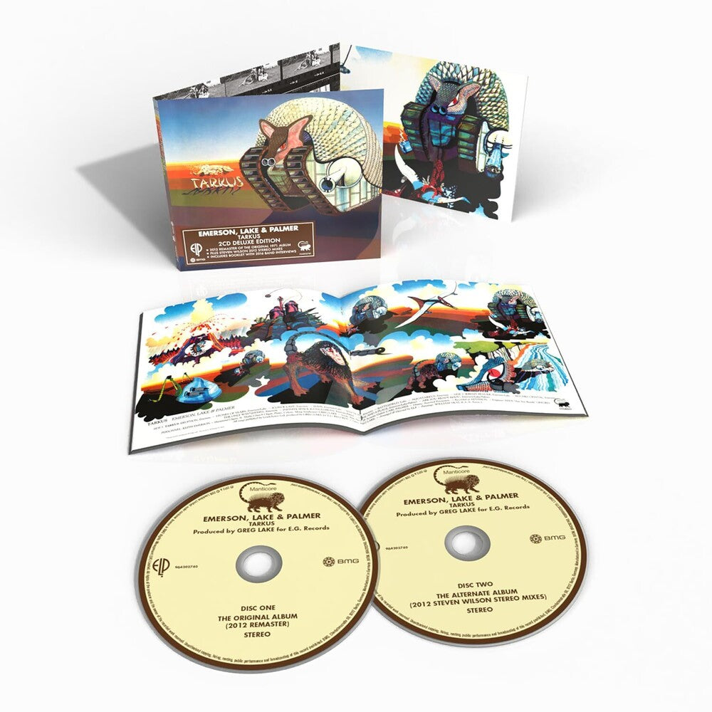 the album cover for Emerson, Lake & Palmer - Tarkus Deluxe Edition