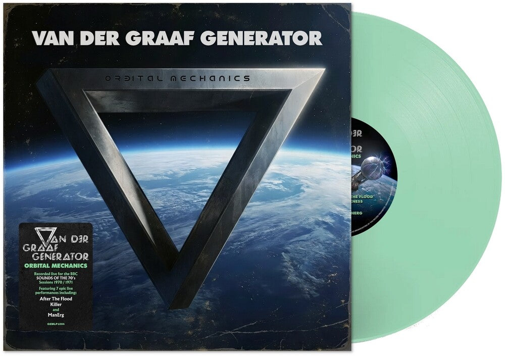 the album cover for Van Der Graaf Generator - Orbital Mechanics (mint Pearl Coloured Vinyl)