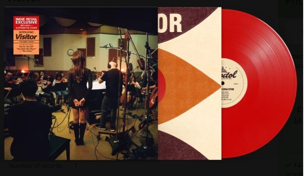the album cover for Sienna Spiro - Visitor [Indie Exclusive Red with Alternate Cover]
