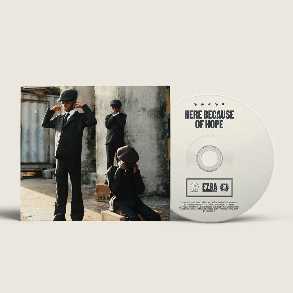 the album cover for Ezra Collective - Here Because Of Hope