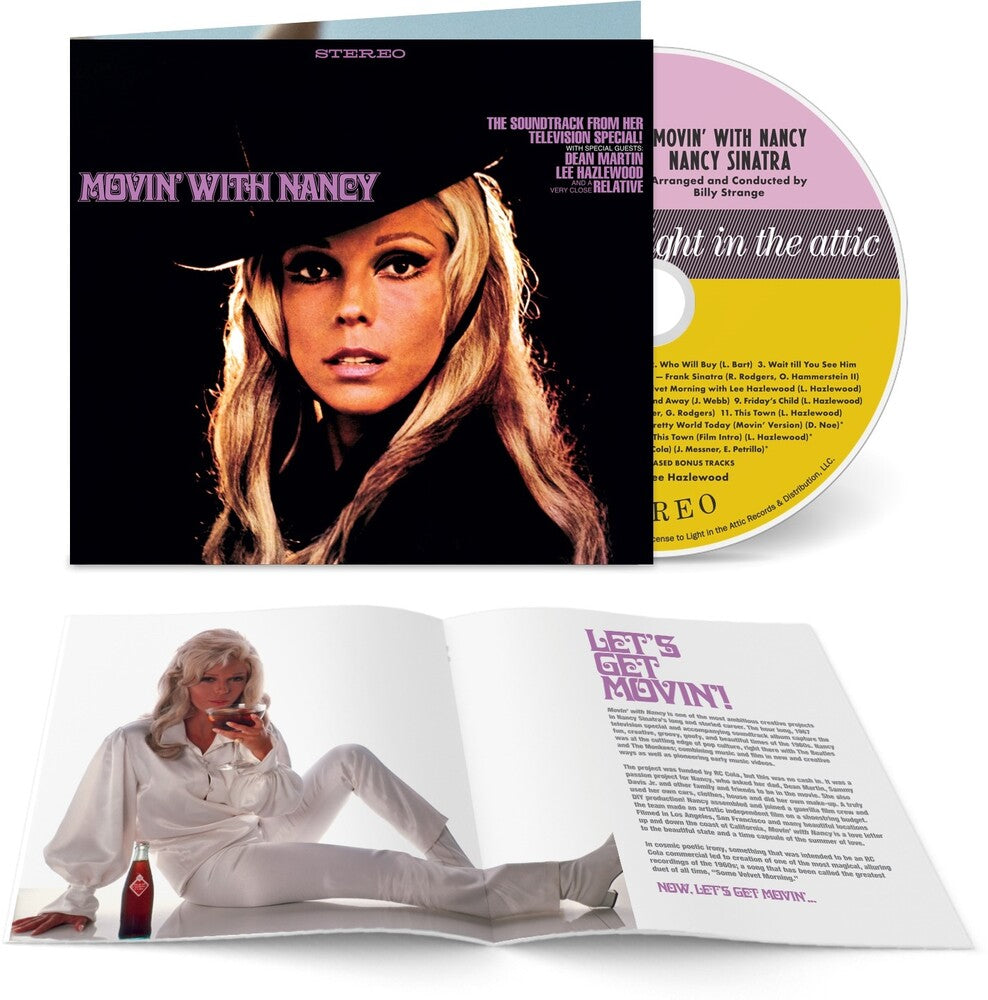 the album cover for Nancy Sinatra - Movin With Nancy