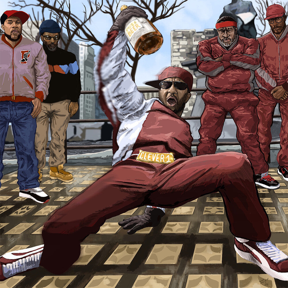 the album cover for Clever 1 x Shar tha Analog Bastard - Da Buze Bruvaz present Clever 1 Az LO Kirkland- Da Baddest Incredible B-Boy known 2 Mankind illin wit Shar tha Analog Bastard