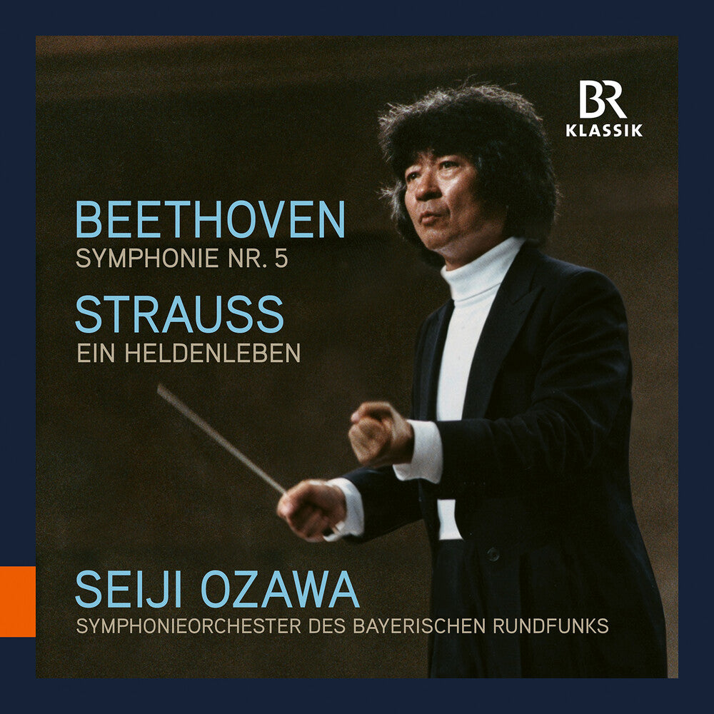 the album cover for Symphonieorchester Des Bayerischen Rundfunks - Ozawa - Beethoven & Strauss