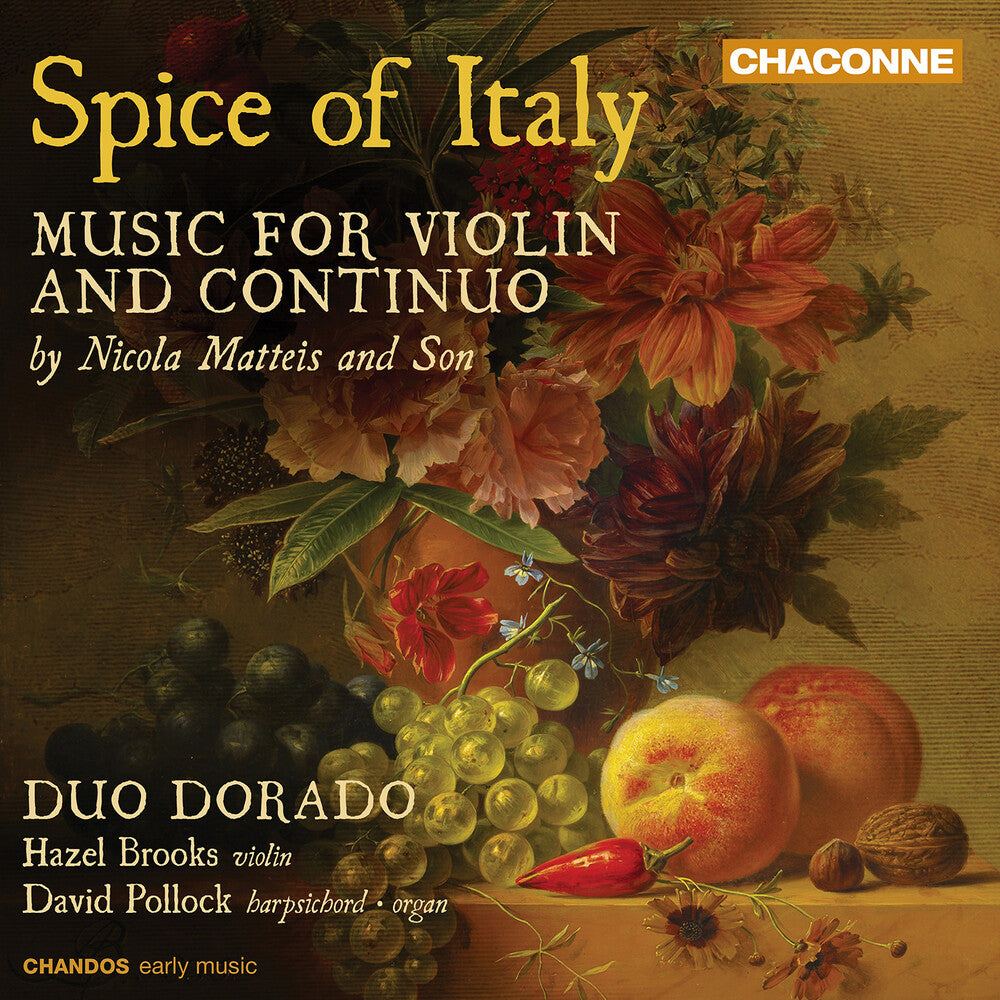 the album cover for Duo Dorado - Spice Of Italy - Music For Vn & Continuo By Nicola