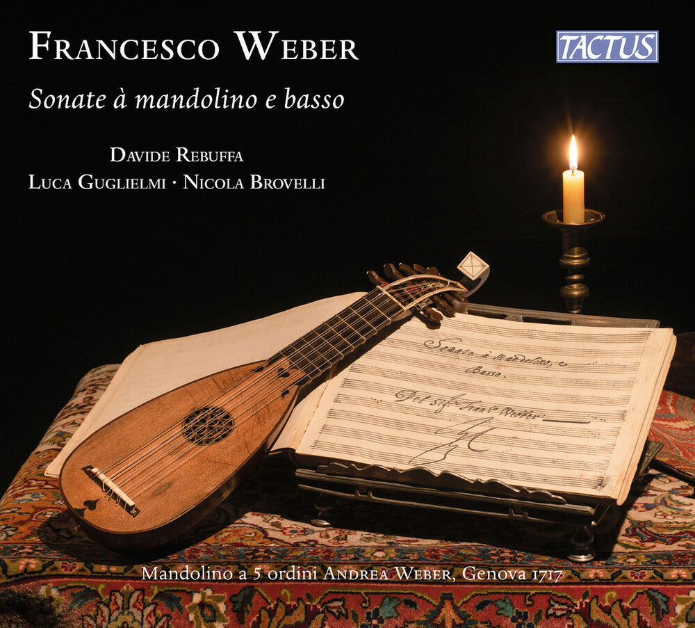 the album cover for Davide Rebuffa - Weber: Sonate A Mandolino E Basso