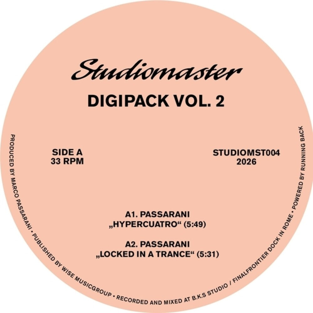 the album cover for Marco Passarani - Digipack Vol. 2
