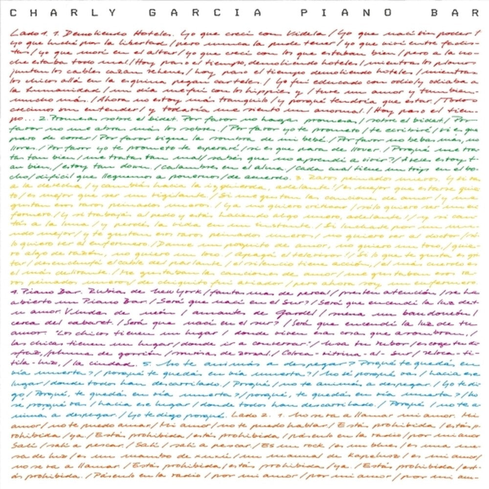 the album cover for Charly Garcia - Piano Bar