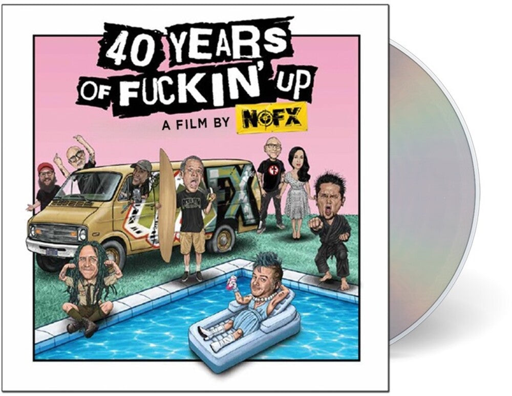 the album cover for NOFX / Fat Mike - 40 Years of Fuckin' Up: Soundtrack + Score 