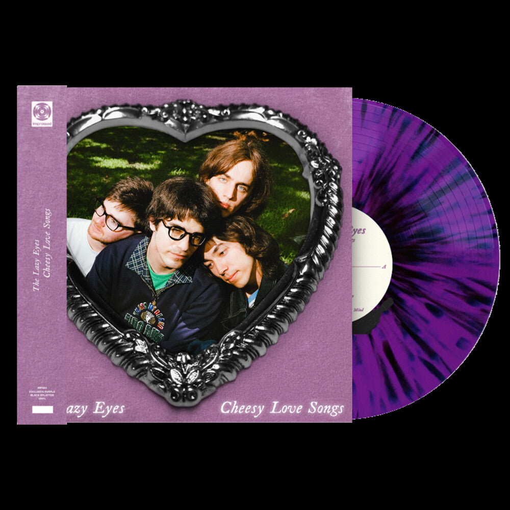 the album cover for Lazy Eyes - Cheesy Love Songs [Colored Vinyl] (Purp) (Uk)