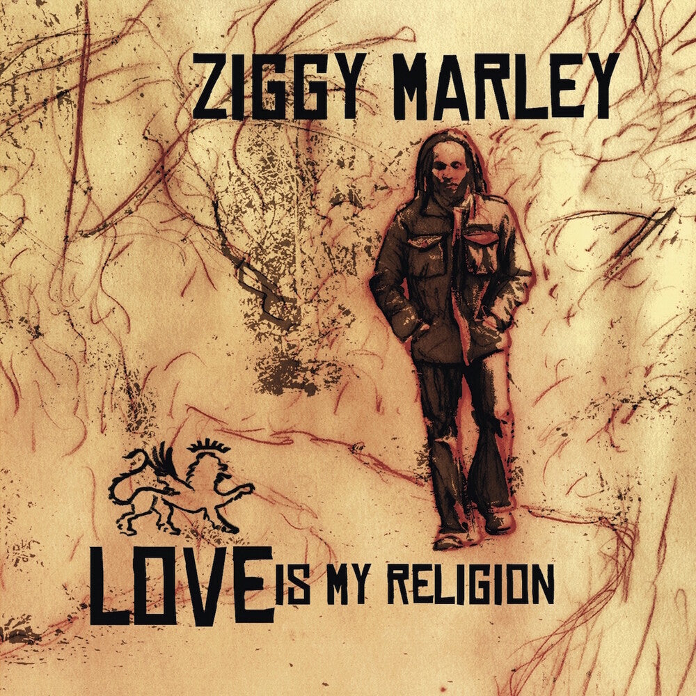 the album cover for Ziggy Marley - Love Is My Religion [Colored Vinyl] [Limited Edition] (Red) (Aniv)