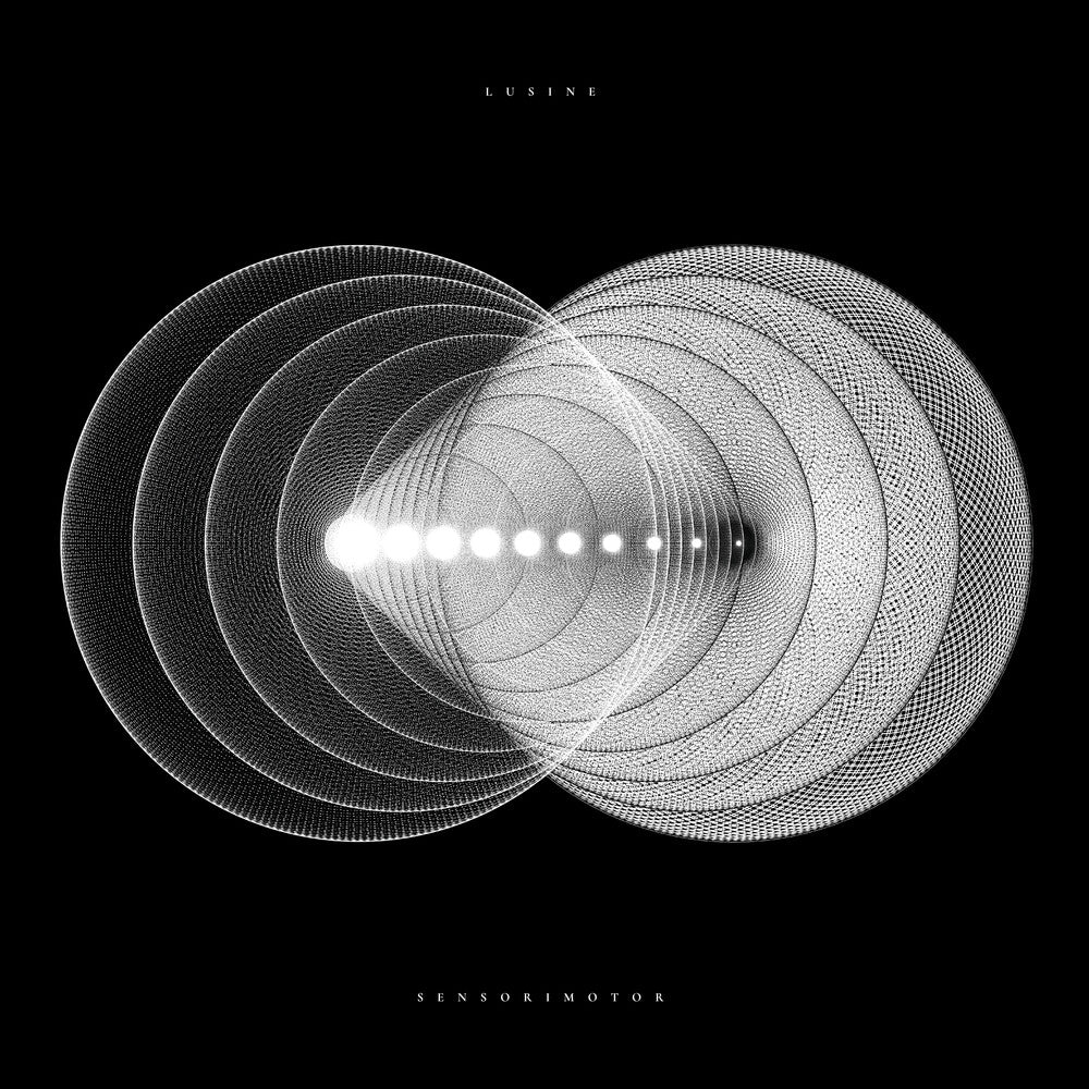 the album cover for Lusine - Sensorimotor - 10th Anniversary Edition [Black & White Splatter]