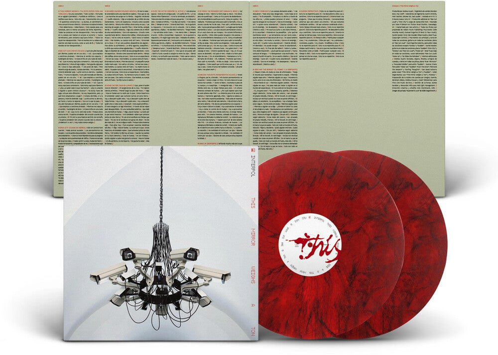 the album cover for Interpol - This Mirror Weighs a Ton [Edición Española Exclusive Rojo Perlado]