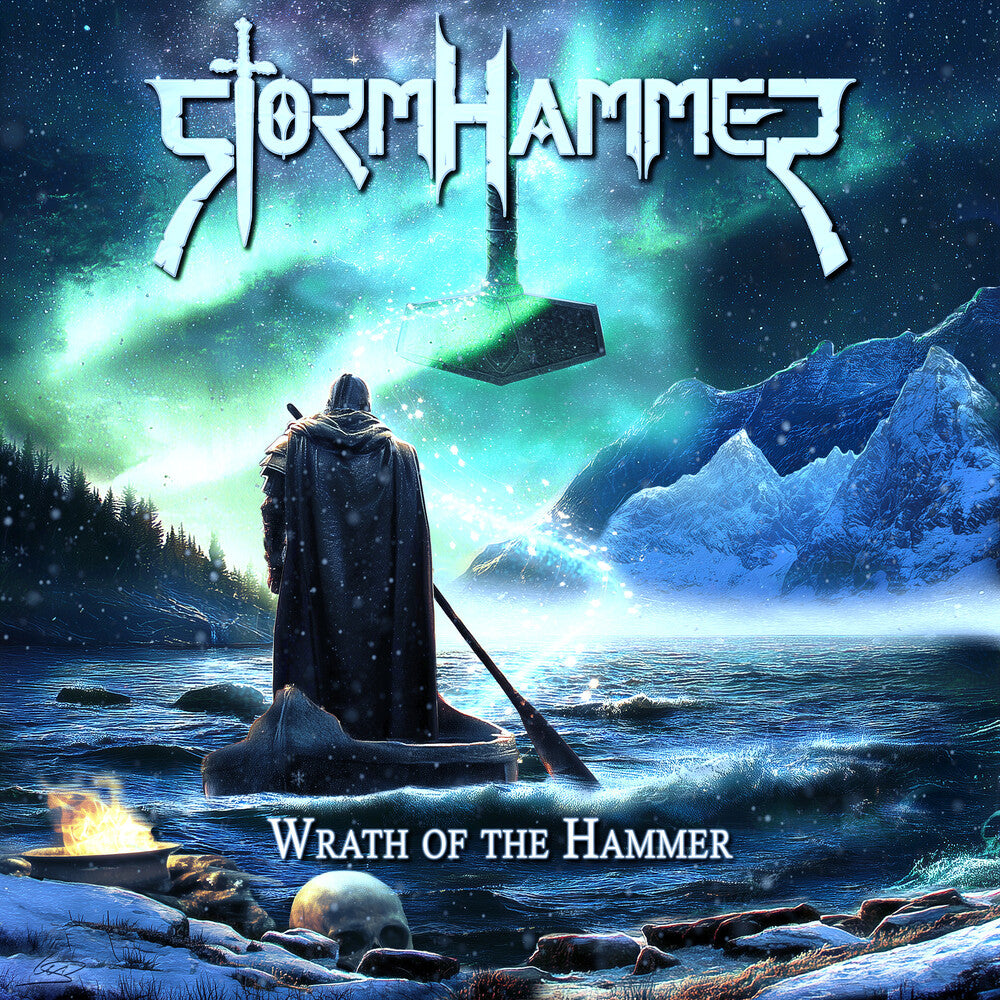 the album cover for Stormhammer - Wrath of the Hammer