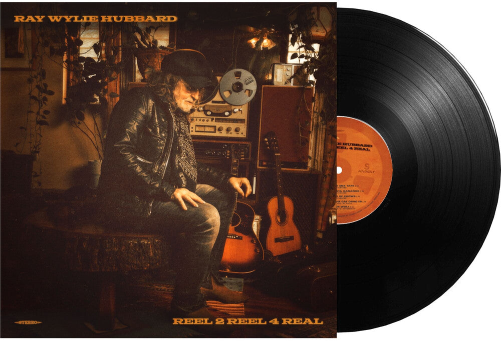 the album cover for Ray Wylie Hubbard - Reel 2 Reel 4 Real [Black]