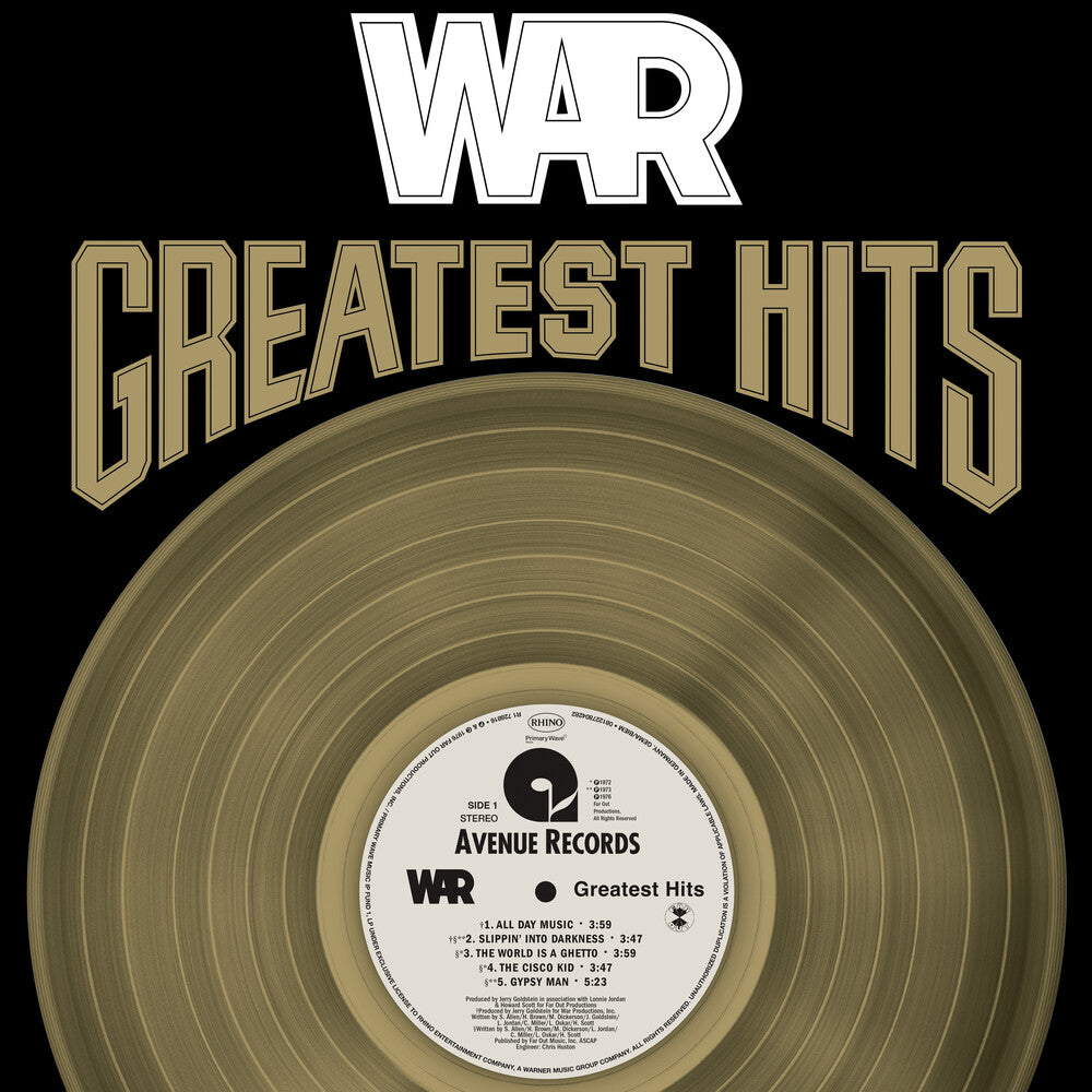 the album cover for War - Greatest Hits (brick & Mortar Exclusive)