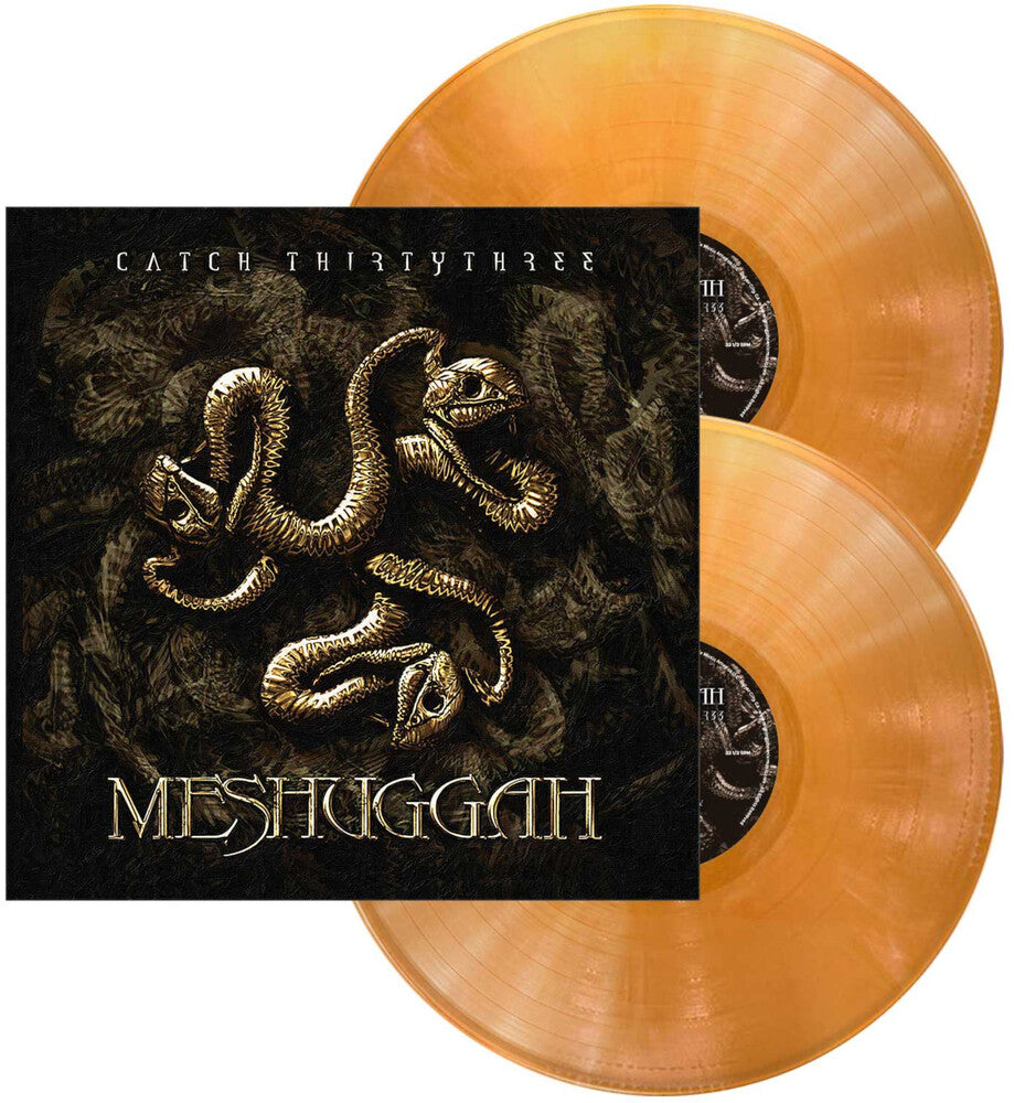 the album cover for Meshuggah - Catch ThirtyThree - 20th Anniversary Edition (2026 Remastered) [Gold, White Marble]