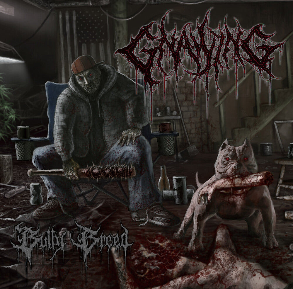 the album cover for Gnawing - Bully Breed