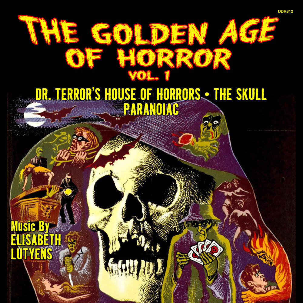 the album cover for Elisabeth Lutyens - Golden Age of Horror Vol. 1 (dr. Terror's House of Horrors/the Skull/paranoiac)