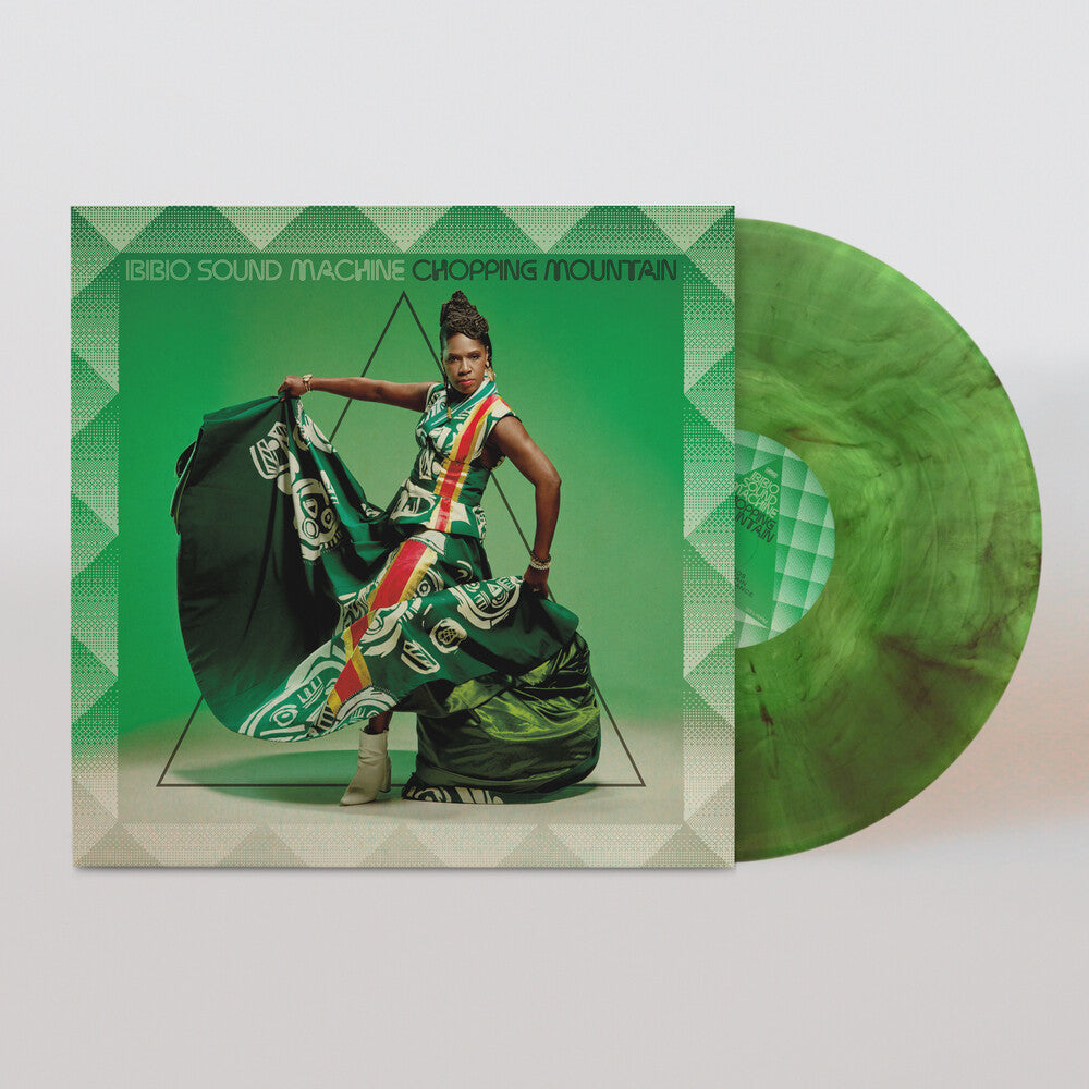 the album cover for Ibibio Sound Machine - Chopping Mountain [Indie Exclusive] Green [Colored Vinyl] (Grn) [Indie Exclusive]