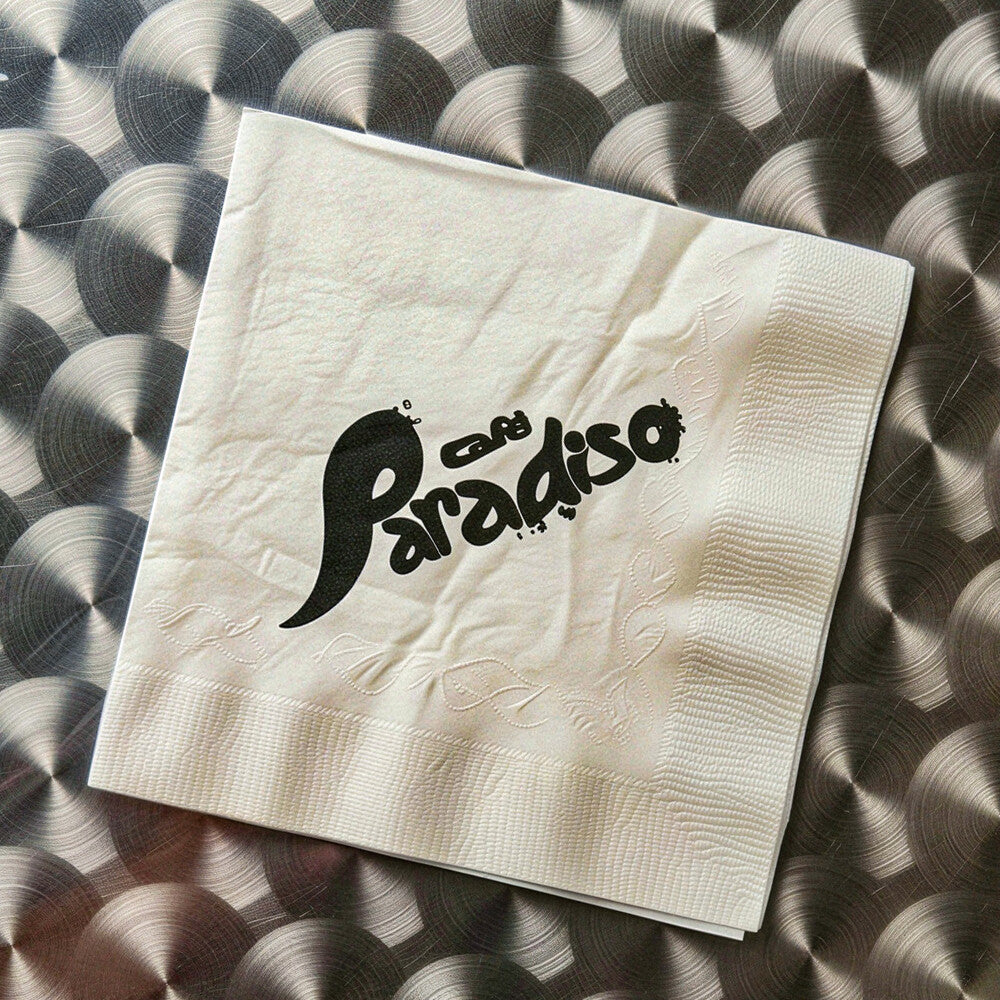 the album cover for Mykki Blanco - Cafe Paradiso - Silver [Colored Vinyl] [Deluxe] [Limited Edition] (Slv)