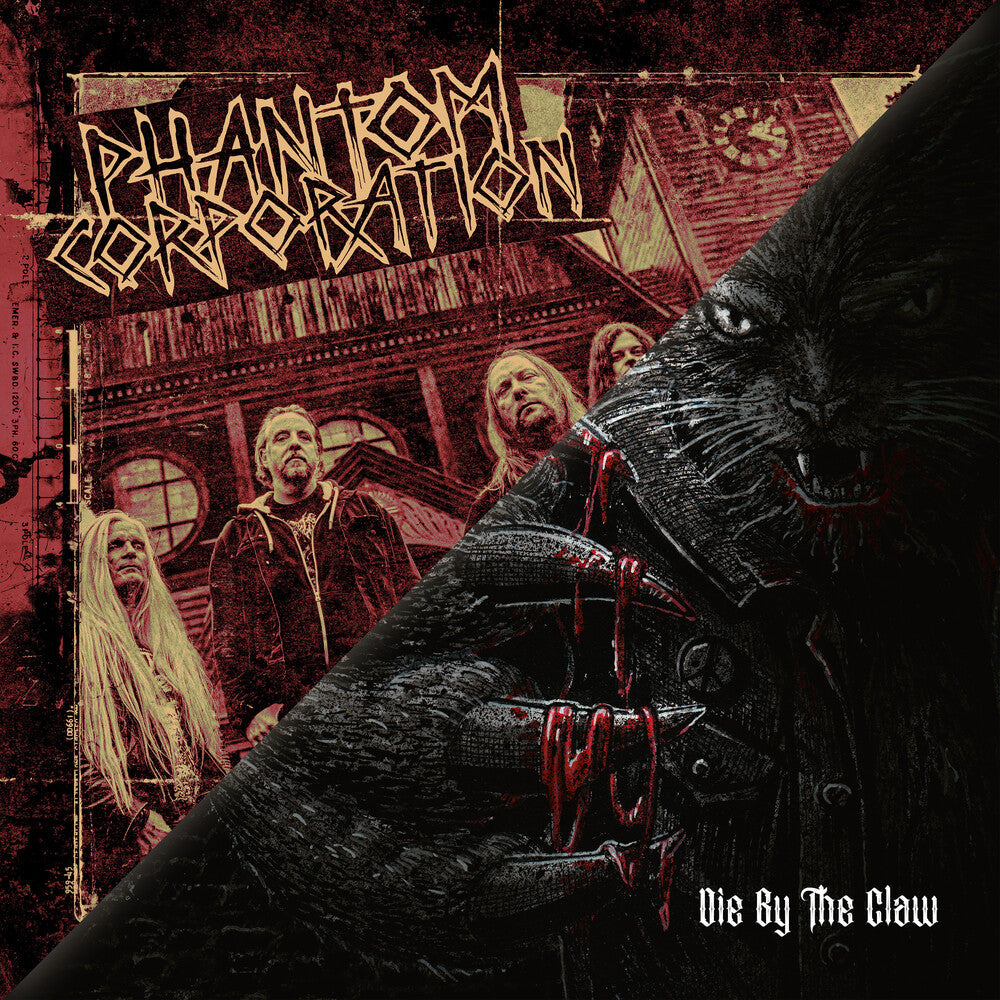 the album cover for Phantom Corporation & Catbreath - Commando/die by the Claw