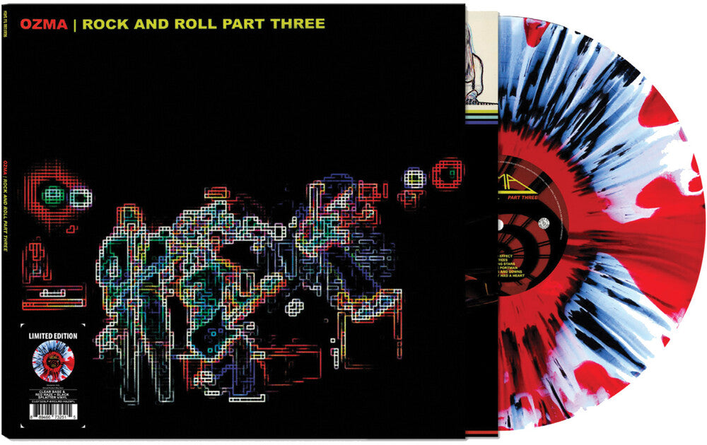 the album cover for Ozma - Rock and Roll Part Three [Black/Clear/Red Haze Splatter]