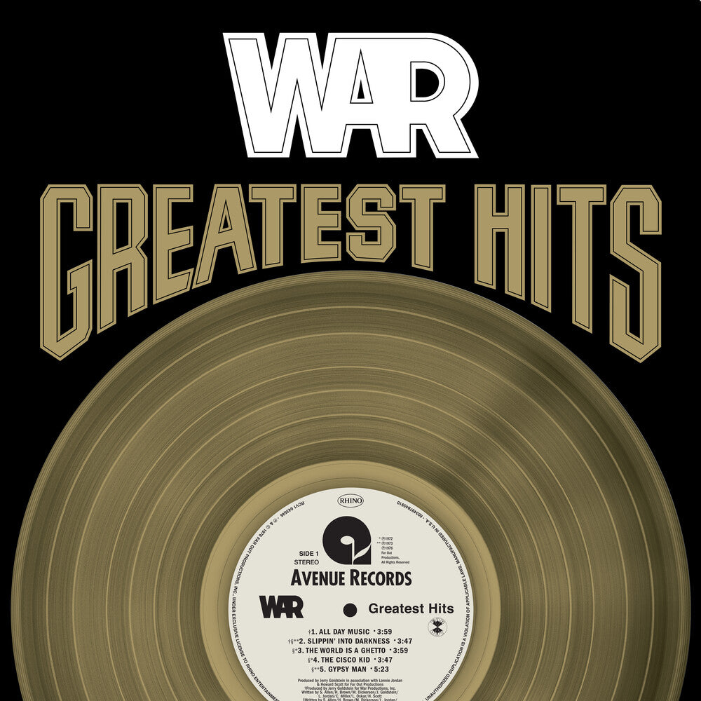 the album cover for War - Greatest Hits
