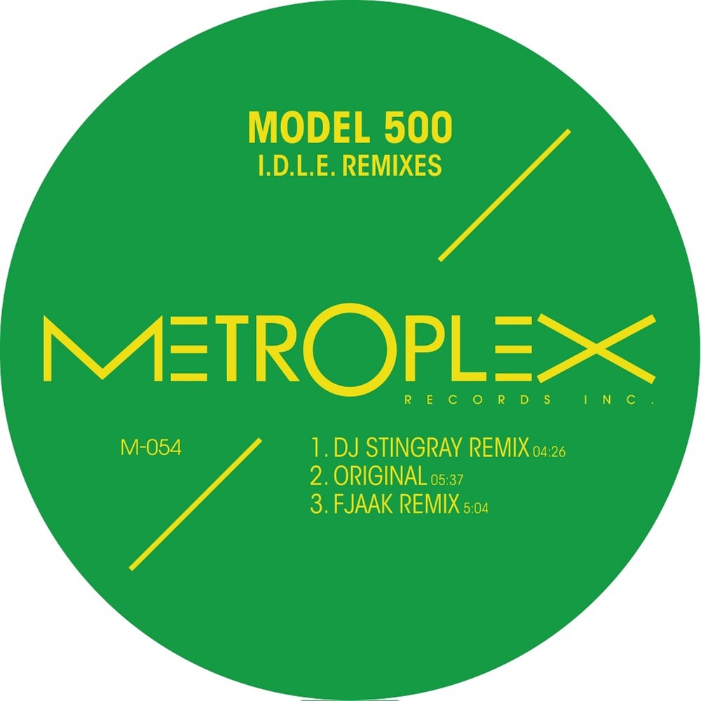the album cover for Model 500 - I.d.l.e. Remixes