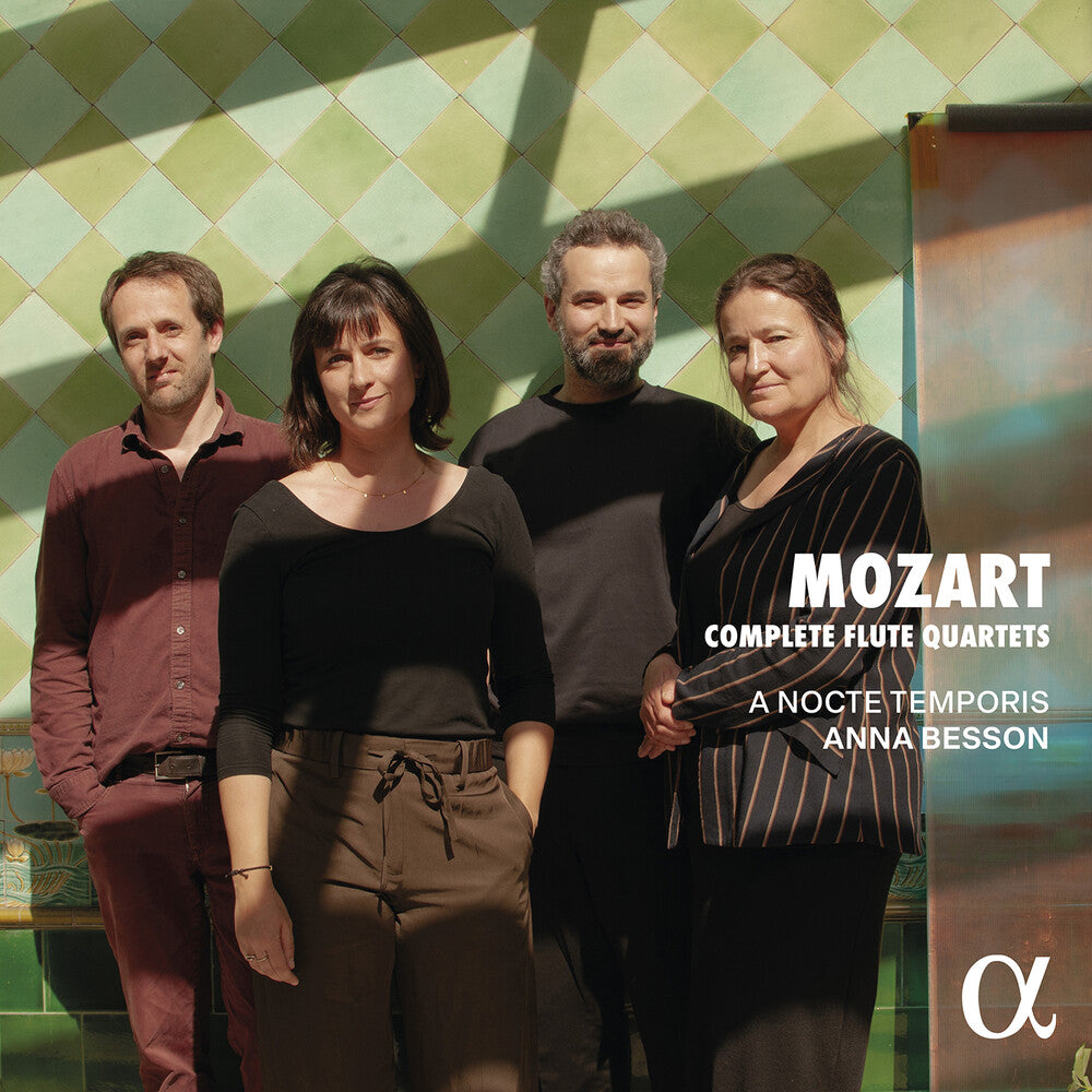 the album cover for Anna Besson - Mozart: Complete Flute Quartets