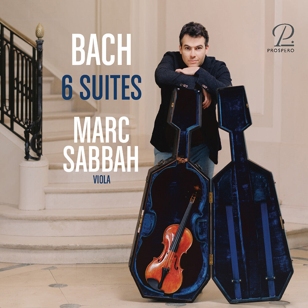 the album cover for Marc Sabbah - J.s. Bach's Six Suites for Violoncello on the Viola