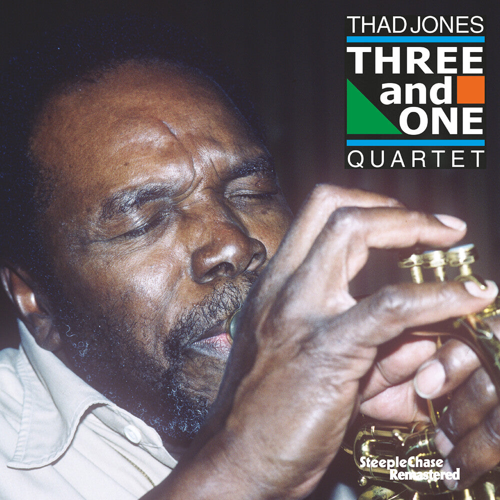 the album cover for Thad / Ole Kock Hansen / Jesper Lundgaard / Ed Thigpen Jones - Thad Jones Quartet: Three & One