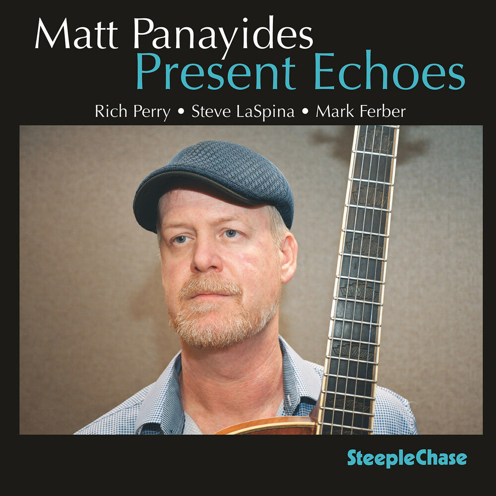 the album cover for Matt / Rich Perry / Steve Laspina / Mark Ferber Panayides - Matt Panayides: Present Echoes